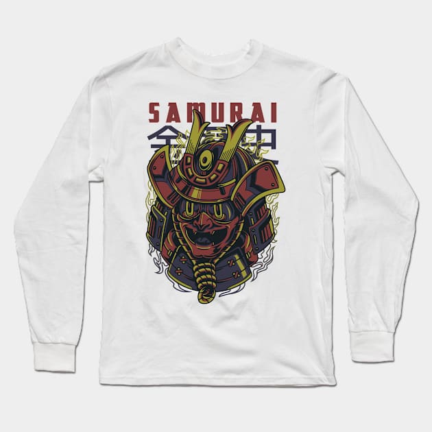 SAMURAI Long Sleeve T-Shirt by editor75